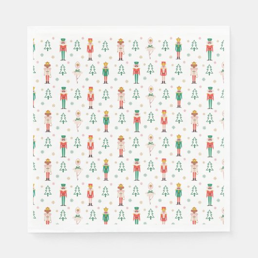 Serviette En Papier Festive Christmas Nutcracker Ballerina (Devant)