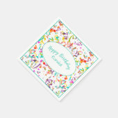 Serviette En Papier Festive Confetti Toss joyeuse fête d'anniversaire (Coin)