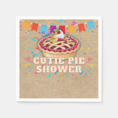 Serviette En Papier Festive Craft Cutie Pie Party Baby Shower (Devant)