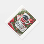 Serviette en papier festive de Noël (Coin)