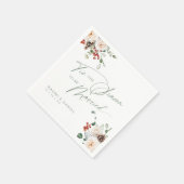 Serviette En Papier Festive Floral tis the season to be married (Coin)