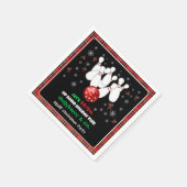 Serviette En Papier Festive Holiday Bowling (Coin)