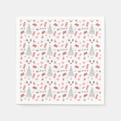 Serviette En Papier Festive Joy Christmas – Santa, Reindeer & Ho Ho Ho (Devant)