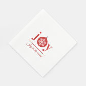 Serviette En Papier Festive Joy Papier de Vacances Napkin (Coin)