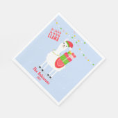 Serviette En Papier Festive Llama Christmas (Coin)