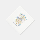 Serviette En Papier Festive Menorah Hanoukka (Coin)