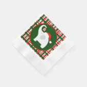 Serviette En Papier Festive Noël blanc éléphant (Coin)