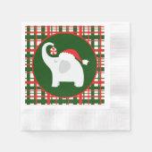 Serviette En Papier Festive Noël blanc éléphant (Devant)
