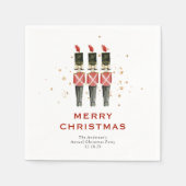 Serviette En Papier Festive Red & Gold Nutcracker Noël (Devant)