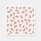 Serviette En Papier Festive Red Pip Berries vacances (Devant)