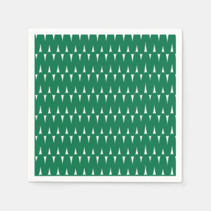 Serviette En Papier Festive Retro Vert clair lignes Vavy Noël
