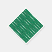 Serviette En Papier Festive Retro Vert clair lignes Vavy Noël (Coin)