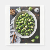 Serviette En Papier Festive sprouts, napkins (Devant)