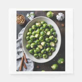 Serviette En Papier Festive sprouts, napkins