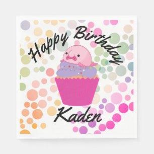 Serviette En Papier Fête à l'anniversaire Blobfish Plaque papier