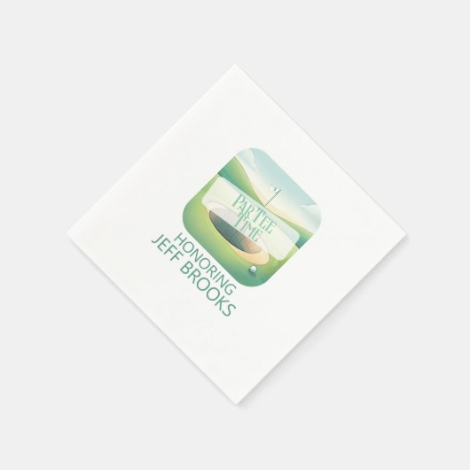 Serviette En Papier Fête à thème de golf (Coin)