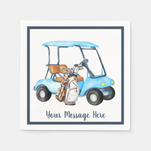 Serviette En Papier Fête à thème de golf pour les hommes