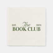 Serviette En Papier Fête à thème du club de lecture (Devant)