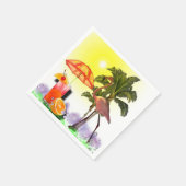 Serviette En Papier Fête Aloha  (Coin)