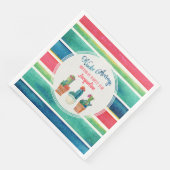Serviette En Papier Fête Anniversaire Nacho Moyenne Pots Cactus (Coin)