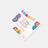 Serviette En Papier Fête Anniversaire Napkin Pas Le Temps De Siesta (Coin)
