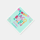 Serviette En Papier Fête Anniversaire Napkin Taco Bout Une fête (Coin)