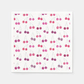 Serviette En Papier Fête aquarelle cerise  (Devant)