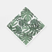Serviette En Papier Fête aux feuilles tropicales (Coin)