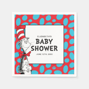 Serviette En Papier Fête bébé Chapeau Chat du Dr Seuss