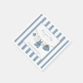 Serviette En Papier Fête Bébé Jean Bleu  (Coin)
