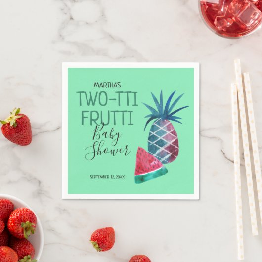 Serviette En Papier Fête bébé Two-tti Frutti (En situation)