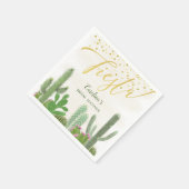 Serviette En Papier Fête Cactus Taco Amour Réception de Mariage (Coin)