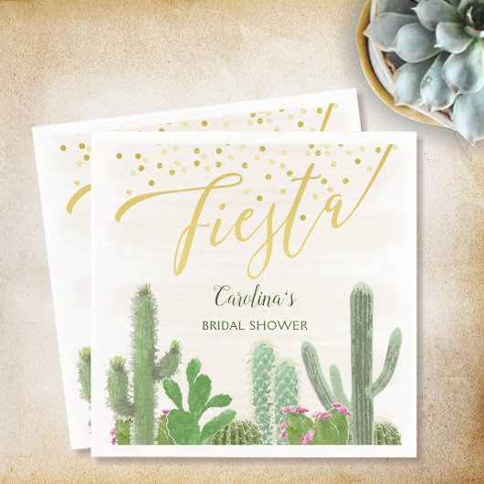Serviette En Papier Fête Cactus Taco Amour Réception de Mariage