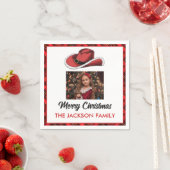 Serviette En Papier Fête Casquette de Noël de l'Ouest (En situation)