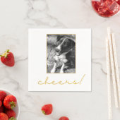 Serviette En Papier Fête Cocktail Photo de Chien (En situation)