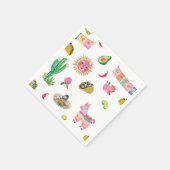 Serviette En Papier Fête Colorée Aquarelle (Coin)