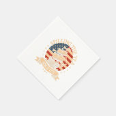 Serviette En Papier Fête comme c'est 1776 - Retro Patriotic Bow (Coin)