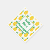 Serviette En Papier Fête Comme Un Ananas (Coin)