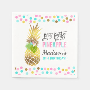 Serviette En Papier Fête comme un ananas fête Anniversaire Napkin