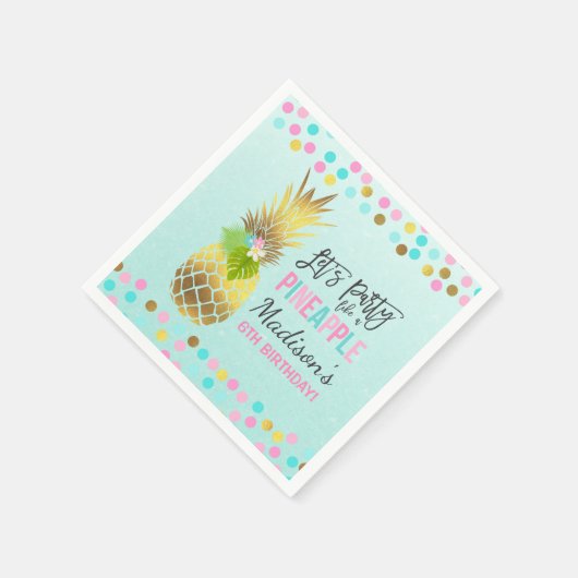 Serviette En Papier Fête comme un ananas fête Anniversaire Napkin (Coin)