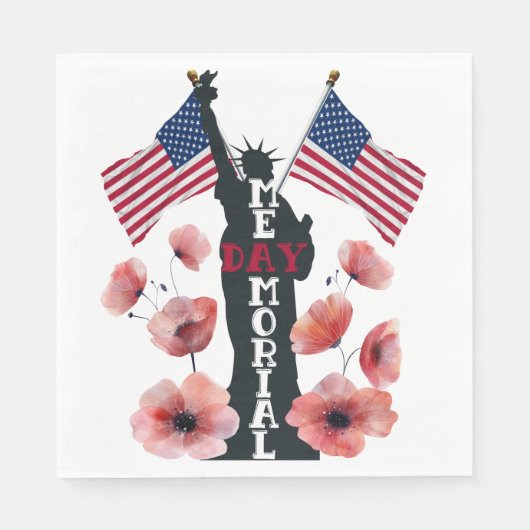 Serviette En Papier Fête commémorative (Devant)