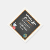 Serviette En Papier Fête d'adieu de l'enseignant à la retraite (Coin)