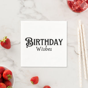 Serviette En Papier Fête d'anniversaire