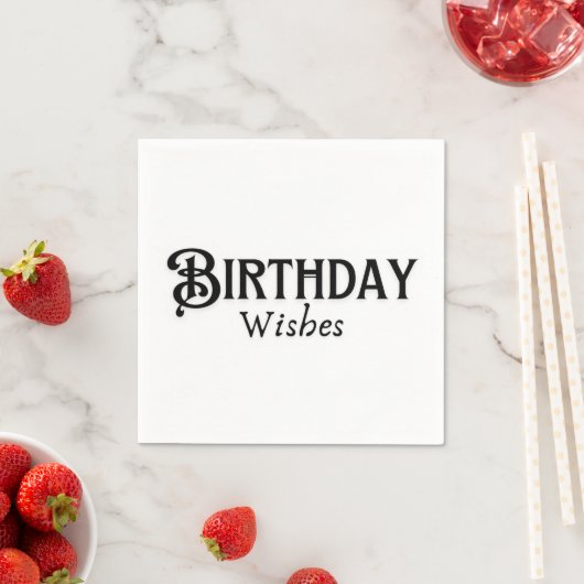 Serviette En Papier Fête d'anniversaire (En situation)