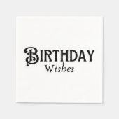 Serviette En Papier Fête d'anniversaire (Devant)