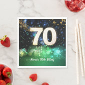 Serviette En Papier Fête d'anniversaire 70 ans (En situation)