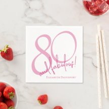 Fête d'anniversaire 80 ans moderne et fabuleuse