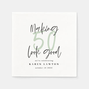 Serviette En Papier Fête d'anniversaire à 50 ans