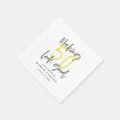 Serviette En Papier Fête d'anniversaire à 50 ans (Coin)
