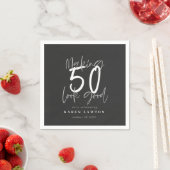 Serviette En Papier Fête d'anniversaire à 50 ans (En situation)